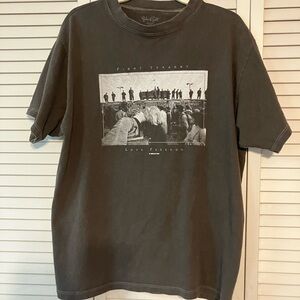 Brandy Melville Graphic Tee in Dark Gray